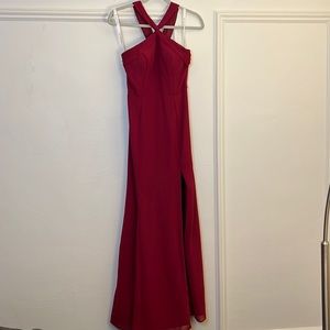 Azazie dress. Bridesmaid. prom. Size small(custom) Burgundy